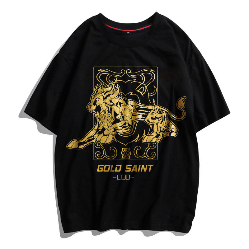 【買一送一】聖鬥士星矢t恤短袖2021夏新款十二星座潮牌純棉男女半袖上衣