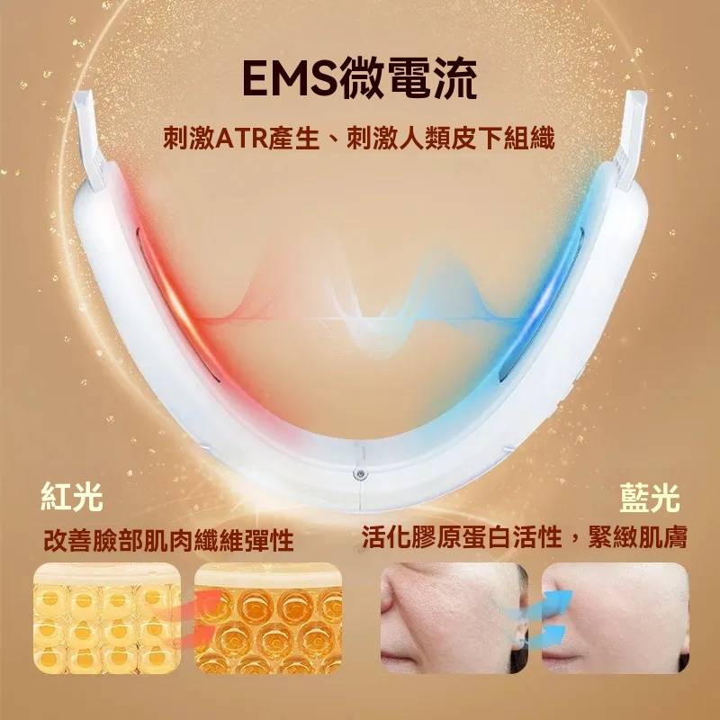 瘦臉美容儀+緊緻皮膚，減少各種皺紋生長，讓你比同齡人年輕20歲！精緻皮膚，讓雙下巴消失，變出下顎線。每天15分鐘，精緻的臉龐，讓自己每天都是好心情！